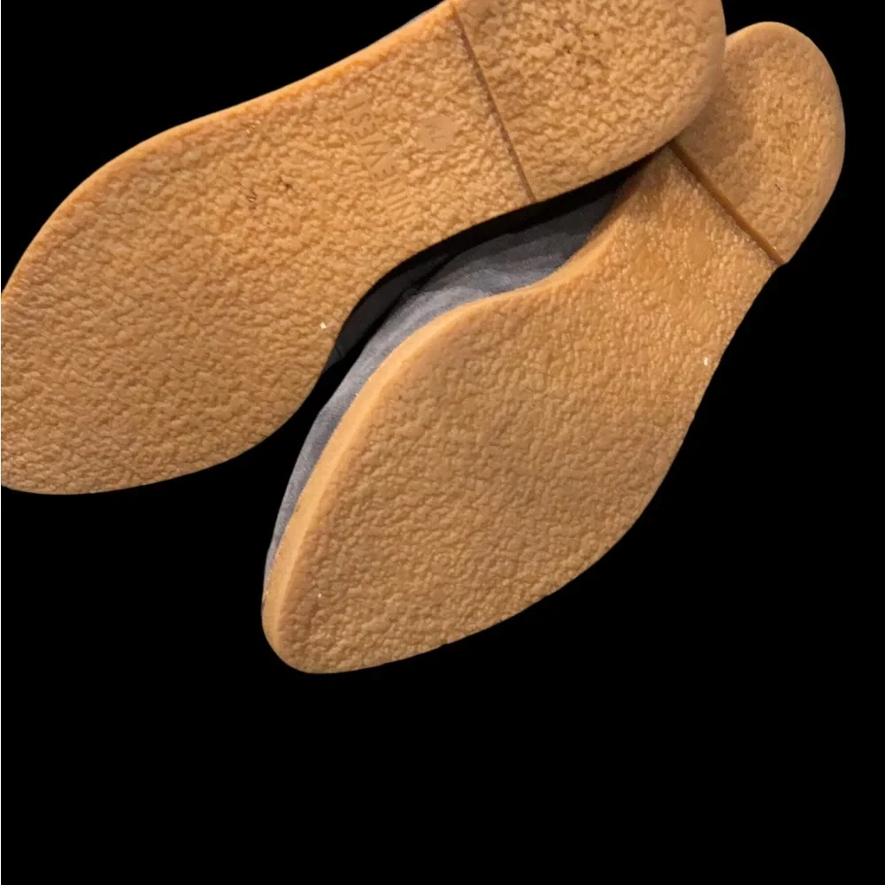 Nine West 7 M Womens Gray Suede Quinko Slip-on‎ Flats